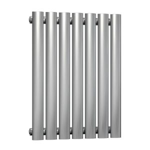 Reina Nerox Brushed Stainless Steel Single Designer Radiator 600 x 413mm