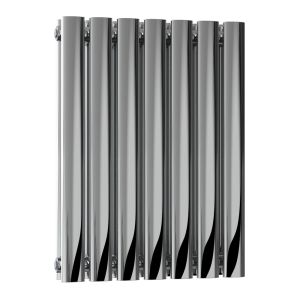 Reina Nerox Polished Stainless Steel Double Designer Radiator 600 x 413mm