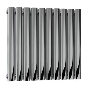 Reina Nerox Polished Stainless Steel Double Designer Radiator 600 x 590mm