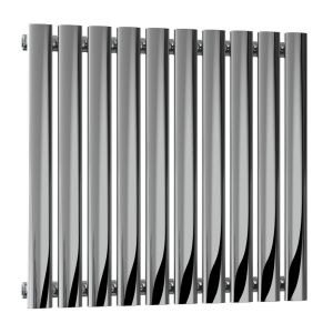 Reina Nerox Polished Stainless Steel Single Designer Radiator 600 x 590mm