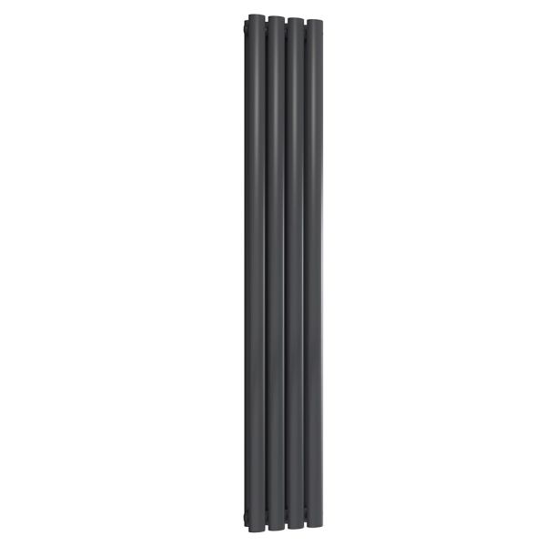 Reina Neva Anthracite Double Panel Designer Radiator 1500 x 236mm