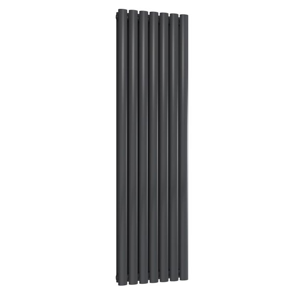 Reina Neva Anthracite Double Panel Designer Radiator 1500 x 413mm