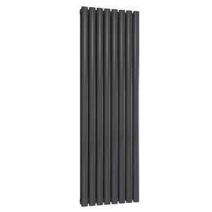 Reina Neva Anthracite Double Panel Designer Radiator 1500 x 472mm