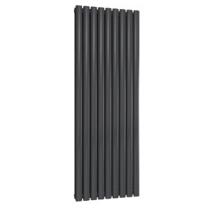 Reina Neva Anthracite Double Panel Designer Radiator 1500 x 531mm