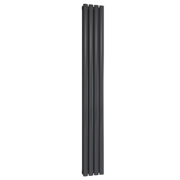 Reina Neva Anthracite Double Panel Designer Radiator 1800 x 236mm