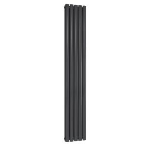 Reina Neva Anthracite Double Panel Designer Radiator 1800 x 295mm