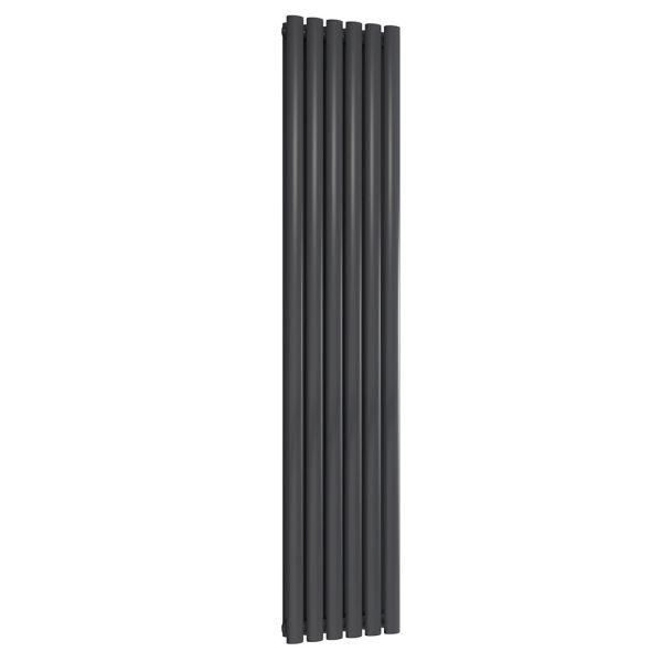 Reina Neva Anthracite Double Panel Designer Radiator 1800 x 354mm