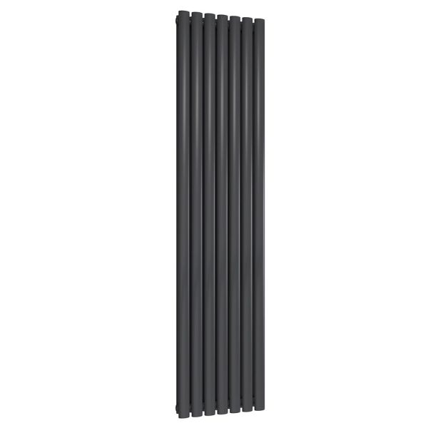 Reina Neva Anthracite Double Panel Designer Radiator 1800 x 413mm