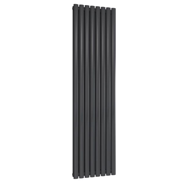 Reina Neva Anthracite Double Panel Designer Radiator 1800 x 472mm