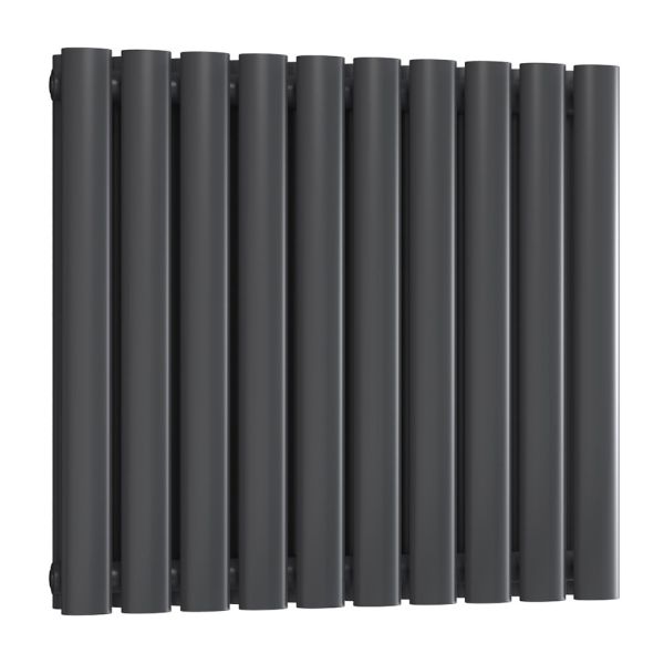 Reina Neva Anthracite Double Panel Designer Radiator 550 x 590mm