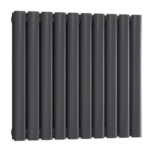 Reina Neva Anthracite Double Panel Designer Radiator 550 x 590mm