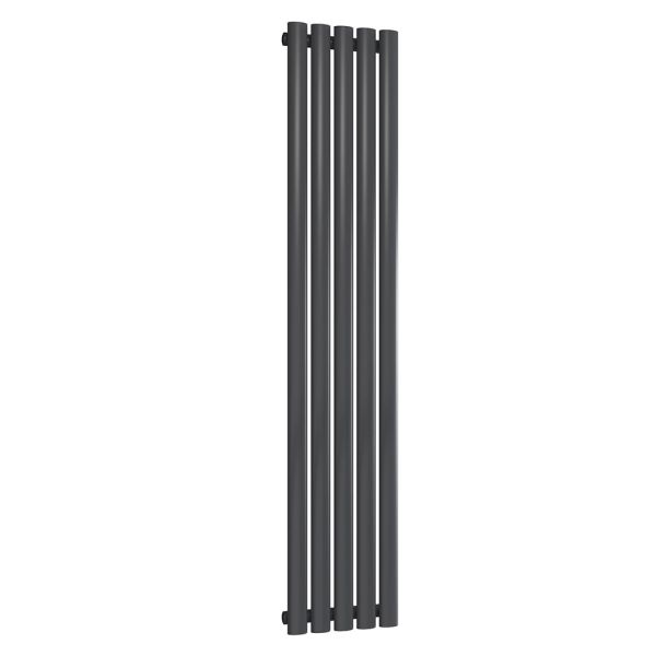 Reina Neva Anthracite Single Panel Designer Radiator 1500 x 295mm