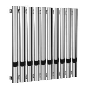 Reina Neva Chrome Single Panel Designer Radiator 550 x 590mm