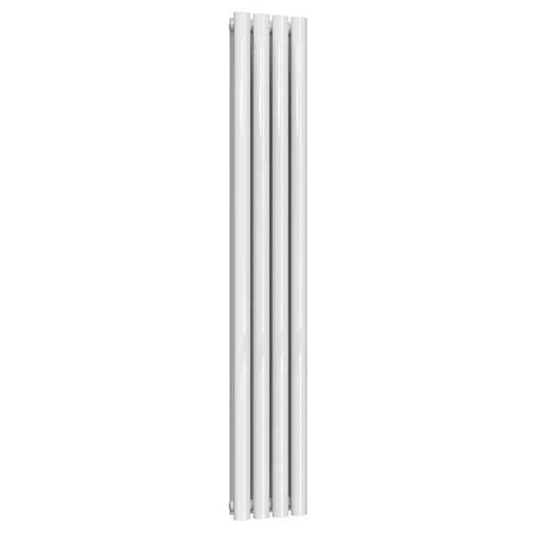 Reina Neva White Double Panel Designer Radiator 1500 x 236mm