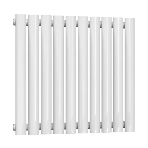 Reina Neva White Single Panel Designer Radiator 550 x 590mm