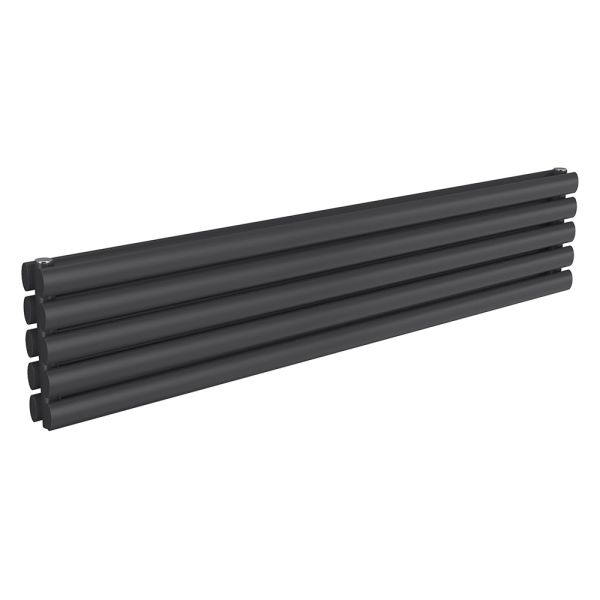 Reina Nevah Anthracite Double Panel Designer Radiator 295 x 1400mm