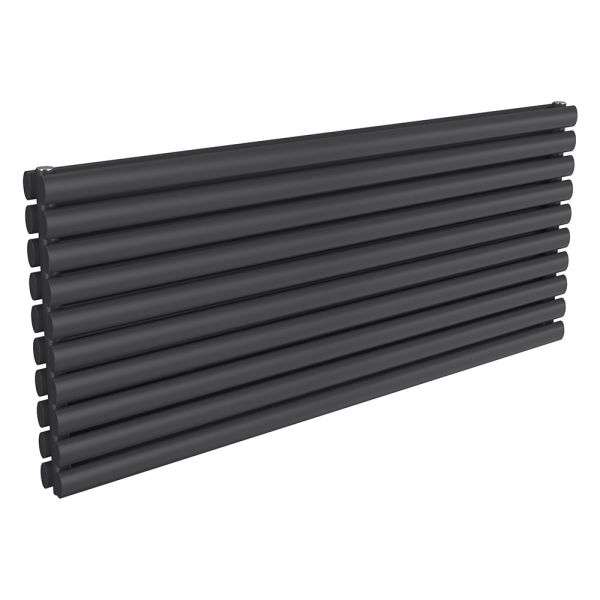 Reina Nevah Anthracite Double Panel Designer Radiator 590 x 1400mm