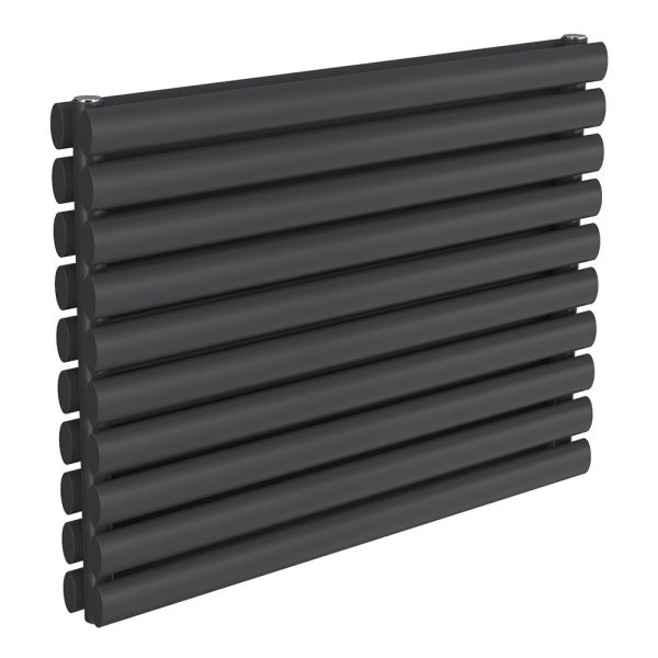 Reina Nevah Anthracite Double Panel Designer Radiator 590 x 800mm