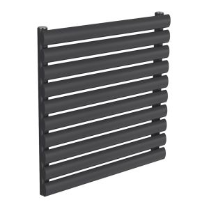 Reina Nevah Anthracite Single Panel Designer Radiator 590 x 600mm