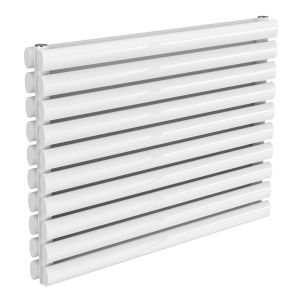 Reina Nevah White Double Panel Designer Radiator 590 x 800mm