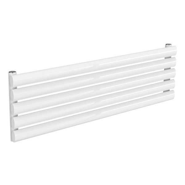 Reina Nevah White Single Panel Designer Radiator 295 x 1000mm