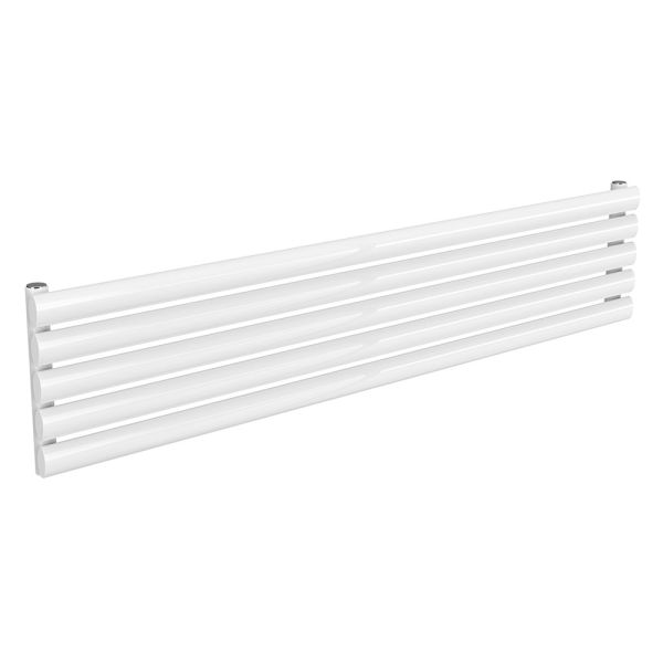 Reina Nevah White Single Panel Designer Radiator 295 x 1400mm