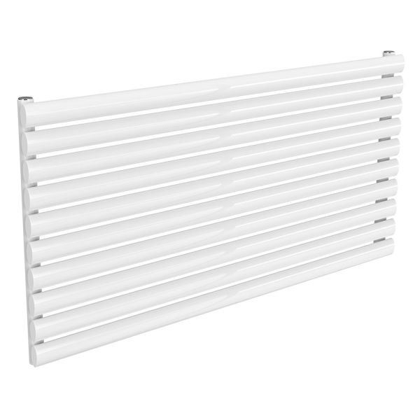 Reina Nevah White Single Panel Designer Radiator 590 x 1200mm