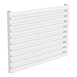 Reina Nevah White Single Panel Designer Radiator 590 x 800mm