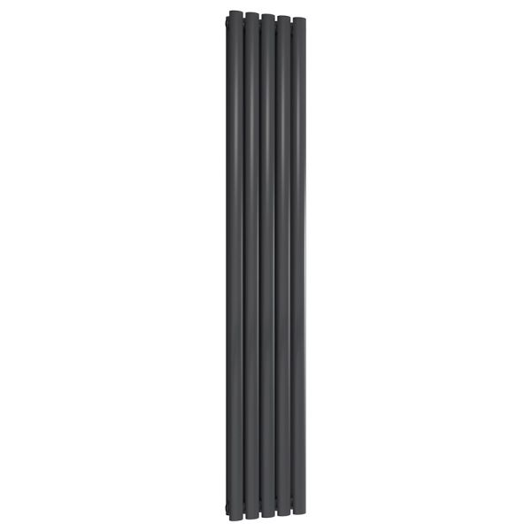 Reina Neval Anthracite Double Panel Designer Radiator 1800 x 286mm