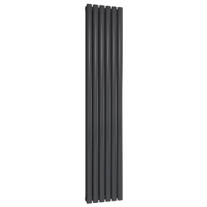 Reina Neval Anthracite Double Panel Designer Radiator 1800 x 345mm