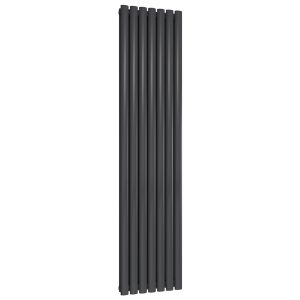 Reina Neval Anthracite Double Panel Designer Radiator 1800 x 404mm