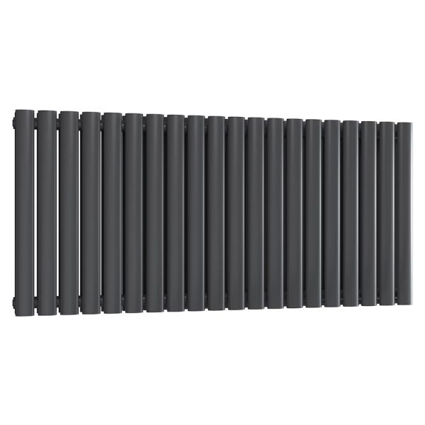 Reina Neval Anthracite Double Panel Designer Radiator 600 x 1171mm