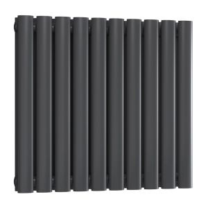 Reina Neval Anthracite Double Panel Designer Radiator 600 x 581mm