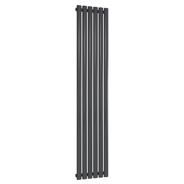 Reina Neval Anthracite Single Panel Designer Radiator 1800 x 345mm