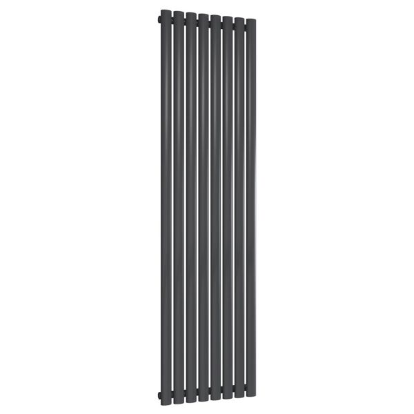 Reina Neval Anthracite Single Panel Designer Radiator 1800 x 463mm