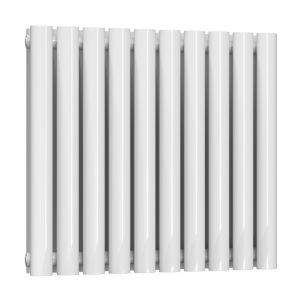 Reina Neval White Double Panel Designer Radiator 600 x 581mm