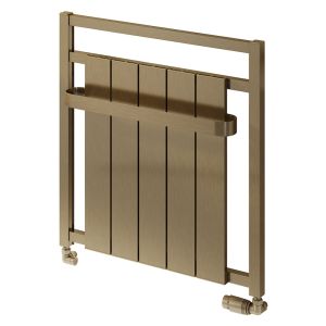 Reina Newbury Satin Bronze Designer Towel Rail 705 x 675mm