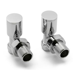 Reina Portland Chrome Angled Manual Radiator Valves