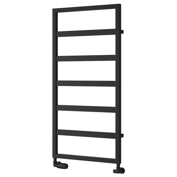 Reina Rezzo Black Designer Towel Rail 1100 x 550mm