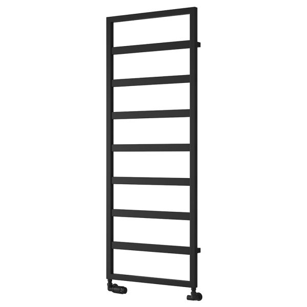 Reina Rezzo Black Designer Towel Rail 1460 x 550mm