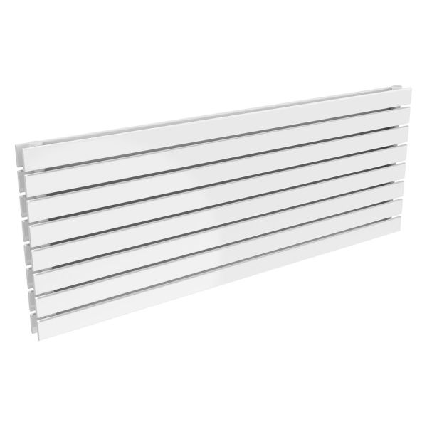 Reina Rione White Double Panel Designer Radiator 550 x 1400mm