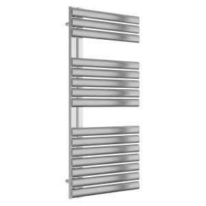 Reina Scalo Brushed Stainless Steel Designer Towel Rail 1120 x 500mm