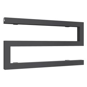 Reina Serpe Anthracite Designer Towel Rail 270 x 500mm