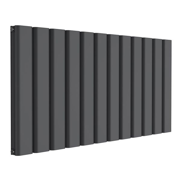 Reina Vicari Anthracite Double Panel Designer Radiator 600 x 1200mm