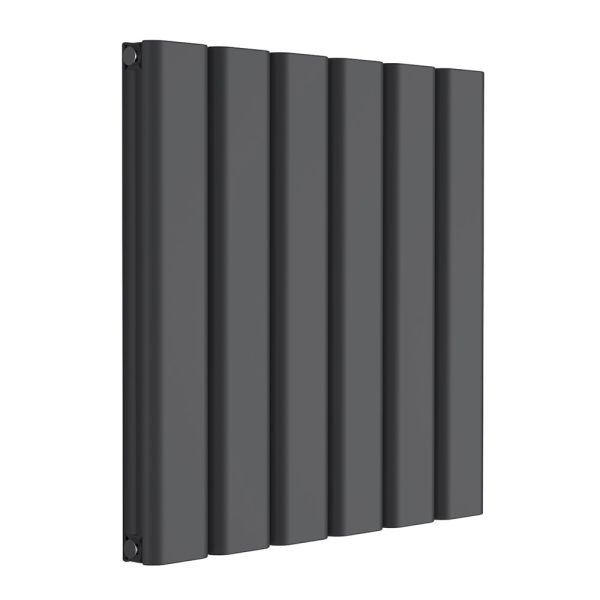 Reina Vicari Anthracite Double Panel Designer Radiator 600 x 600mm