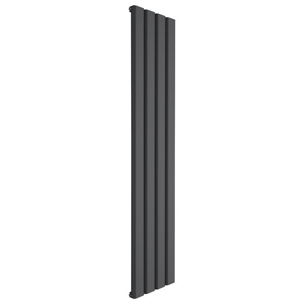 Reina Vicari Anthracite Single Panel Designer Radiator 1800 x 400mm