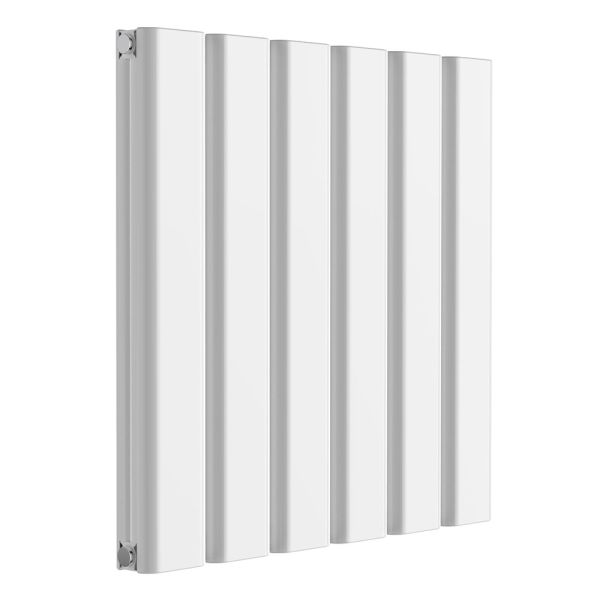 Reina Vicari White Double Panel Designer Radiator 600 x 600mm