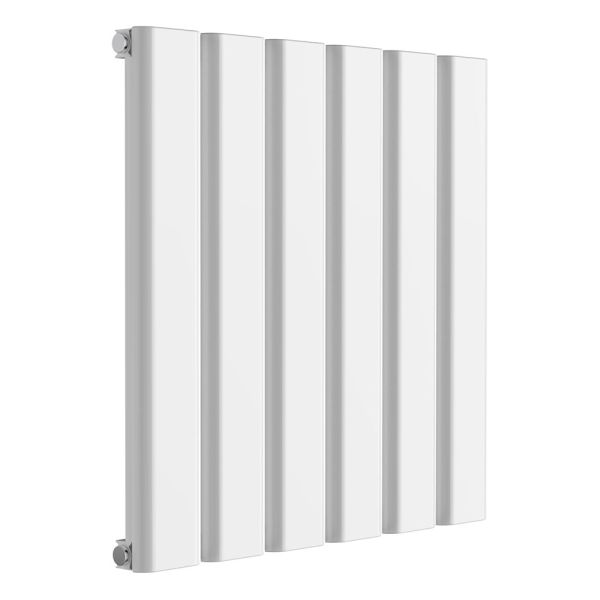 Reina Vicari White Single Panel Designer Radiator 600 x 600mm