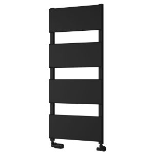 Reina Vivaro Black Designer Towel Rail 1100 x 490mm