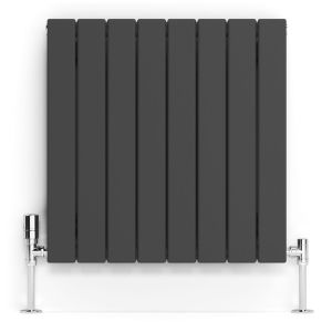 Terma Forte Single Panel Metallic Grey Designer Radiator 600 x 588mm